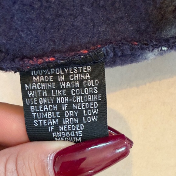 Massive Outdoor Fleece Hoodie Size M Vibrant Multicolor Pullover - Picture 14 of 14